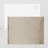 Carte Postale Papier Kraft Grungy Vieux (Devant / Derrière)