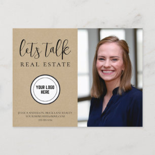 Carte Postale Papier Kraft professionnel Marketing immobilier