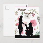 Carte Postale Papier mariage (Devant / Derrière)