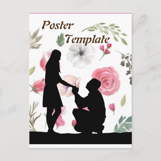 Carte Postale Papier mariage (Devant)