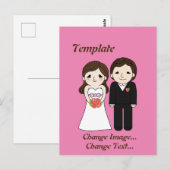 Carte Postale Papier mariage (Devant / Derrière)