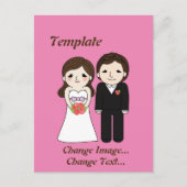 Carte Postale Papier mariage (Devant)