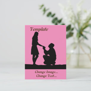 Carte Postale Papier mariage
