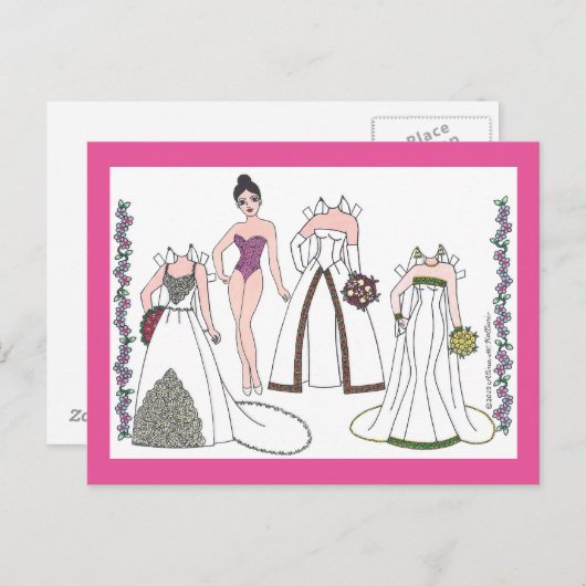 Carte postale papier moderne Bride III (Devant / Derrière)