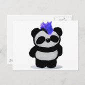 Carte Postale Papier Panda (Devant / Derrière)