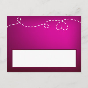 Carte Postale Papier Papier Papier Plane Purple Loop Purple
