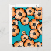 Carte Postale Papier peint de soccer (Devant / Derrière)