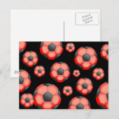 Carte Postale Papier peint de soccer (Devant / Derrière)