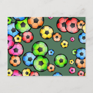 Carte Postale Papier peint de soccer