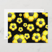 Carte Postale Papier peint de soccer (Devant / Derrière)