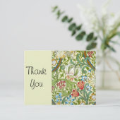 Carte Postale Papier peint fin Jardin de lys de William Morris (Debout devant)