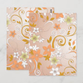 Carte Postale Papier peint fleurs 8 (Devant / Derrière)