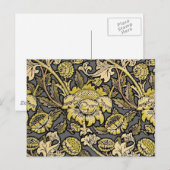 Carte Postale Papier peint floral Arts & Crafts William Morris W (Devant / Derrière)