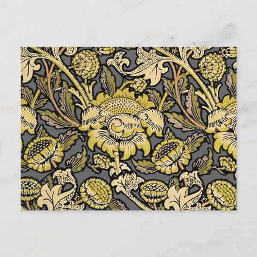 Carte Postale Papier peint floral Arts & Crafts William Morris W (Devant)