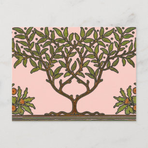 Carte Postale Papier peint frise d'arbre de William Morris