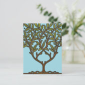 Carte Postale Papier peint frise d'arbre de William Morris (Debout devant)