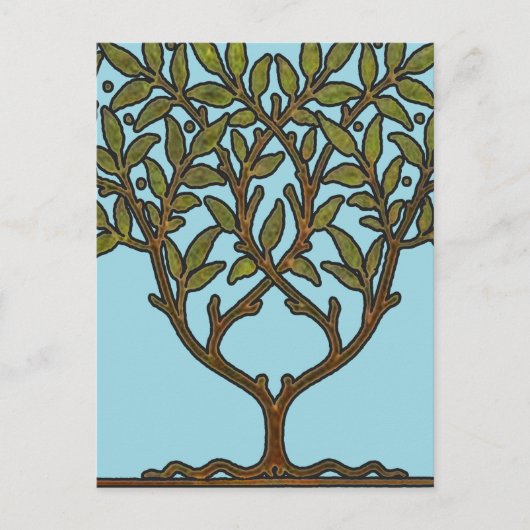 Carte Postale Papier peint frise d'arbre de William Morris (Devant)