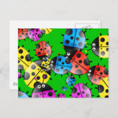 Carte Postale Papier peint Ladybug (Devant / Derrière)