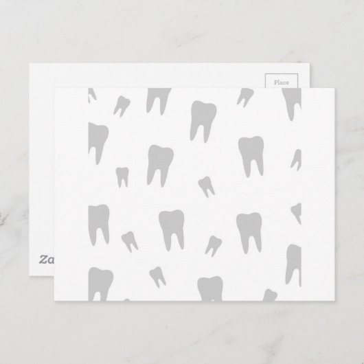 Carte Postale Papier peint pour dentiste (Devant / Derrière)