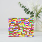 Carte Postale Papier peint singe. (Debout devant)