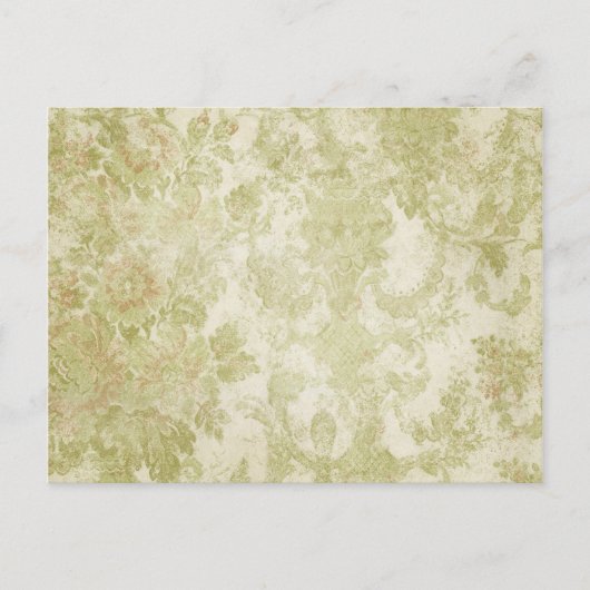 Carte Postale Papier peint vintage (Devant)