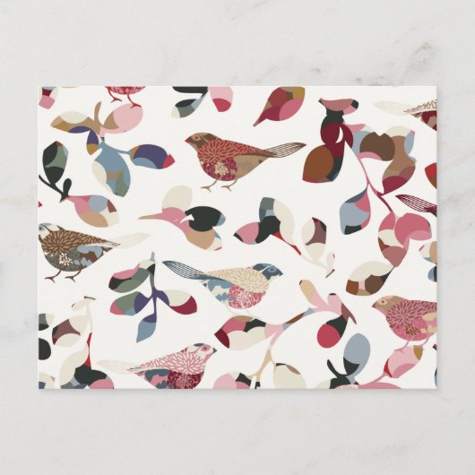 Carte Postale Papier peint vintage (Devant)