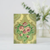 Carte Postale Papier peint vintage (Debout devant)