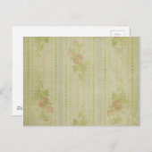 Carte Postale Papier peint vintage arrière - plan (Devant / Derrière)