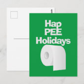 Carte Postale Papier toilette (Devant / Derrière)