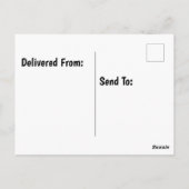 Carte Postale Papier toilette avec dessin de chapeau d'anniversa (Dos)