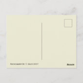 Carte postale Papier transparent (Dos)