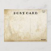 Carte Postale Papier Vierge Antique do-it-yourself Vieux Rustiqu (Dos)