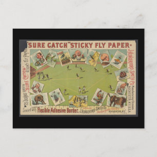 Carte Postale Papier volant adhésif "Sure Catch"
