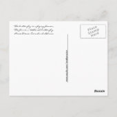 Carte postale Papier volant / Devis (Dos)