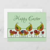 Carte Postale Papierfrühling Ostern (Devant / Derrière)