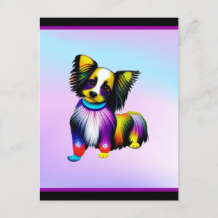 Carte Postale Papillion Pop Art Pastel