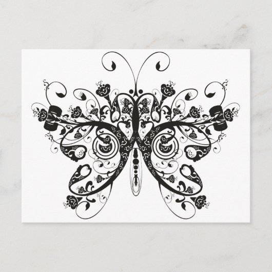 Carte Postale Papillon (Devant)