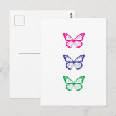 Carte postale papillon (Devant / Derrière)