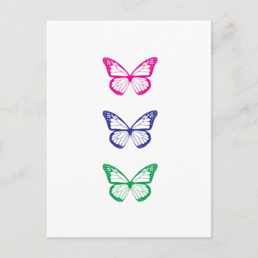 Carte postale papillon (Devant)