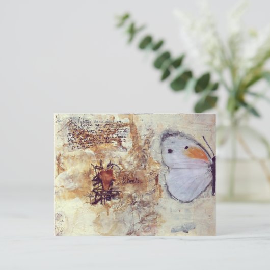 Carte Postale papillon (Debout devant)