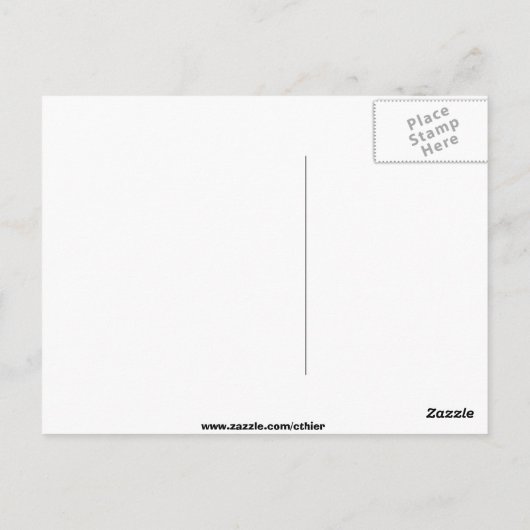 Carte postale papillon (Dos)