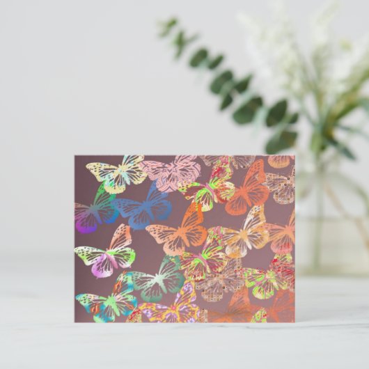 Carte Postale papillon (Debout devant)