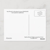 Carte postale Papillon (Dos)