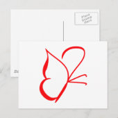 Carte Postale Papillon (Devant / Derrière)