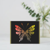 Carte postale papillon (Debout devant)