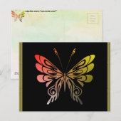Carte postale papillon (Devant / Derrière)