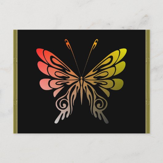 Carte postale papillon (Devant)