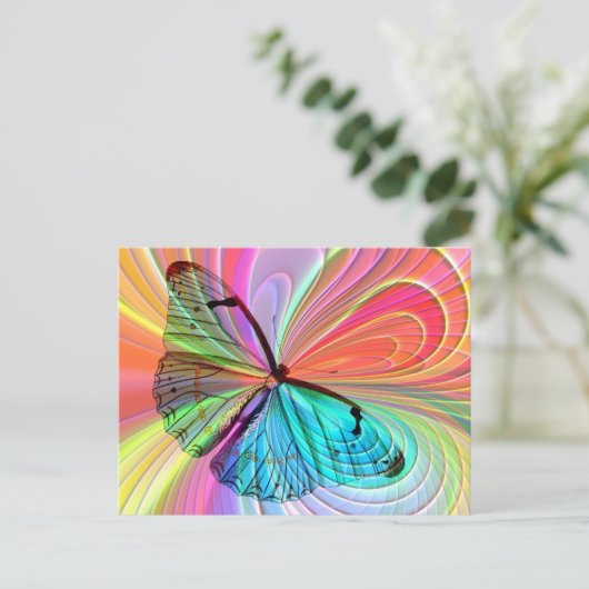 carte postale papillon (Debout devant)