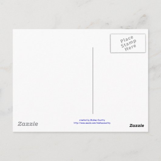 Carte postale papillon (Dos)