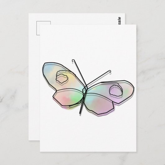 Carte Postale Papillon (Devant / Derrière)